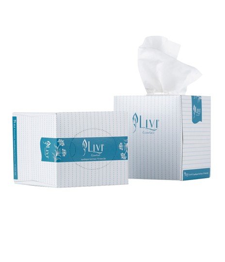 Livi Facial Tissue Cube 2ply 90 sheets x 24 Packets