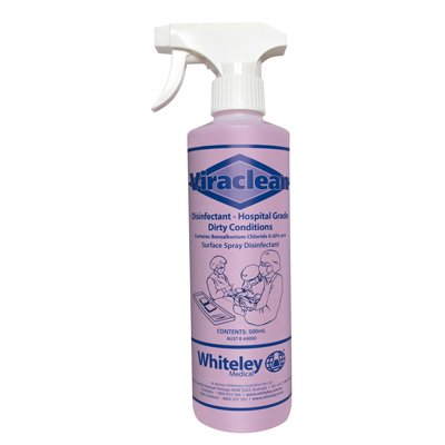 Whiteley Viraclean 500ml - Hospital Grade Disinfectant
