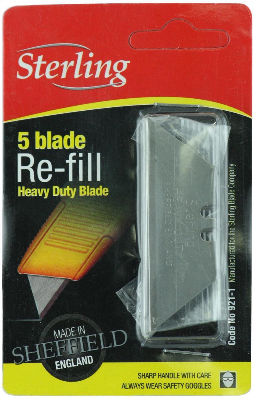 Blade Heavy Duty 5Pack - Suit Stanley Knife