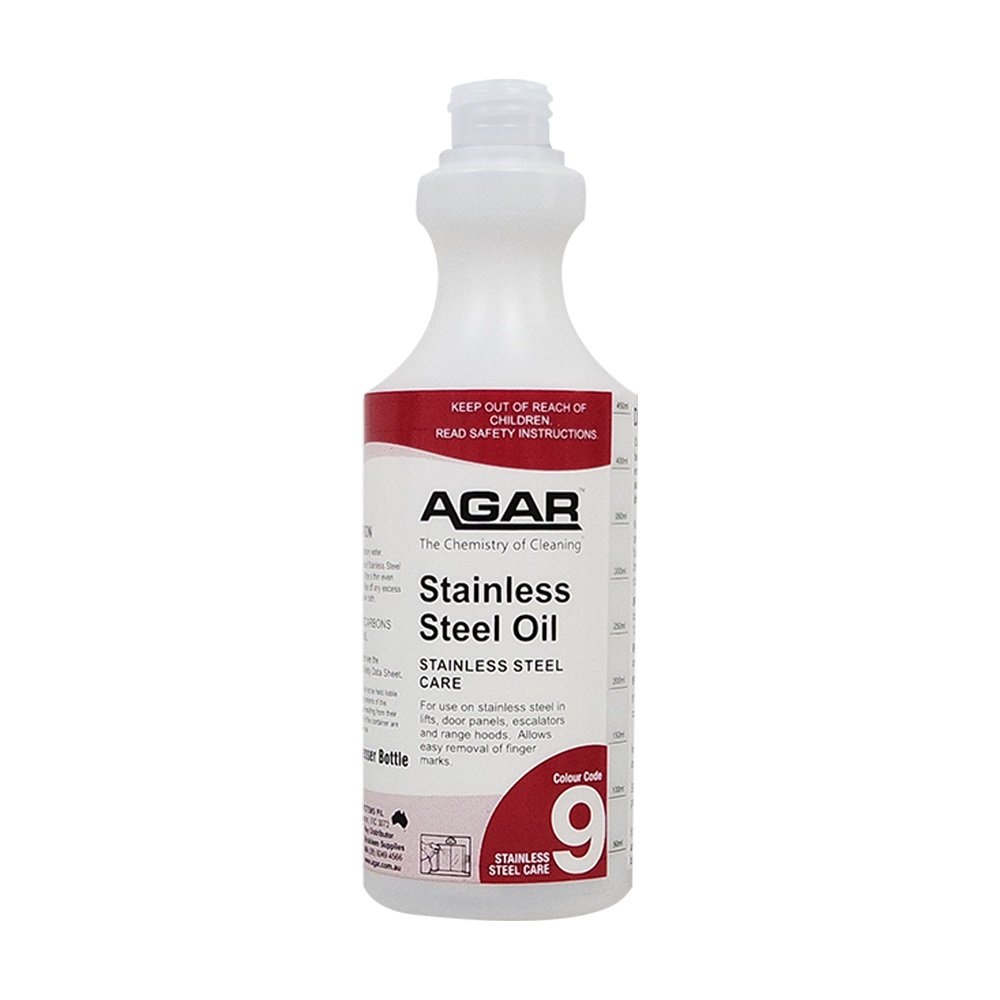 Agar Spray Bottle - Steel Shine 500ml - No Trigger
