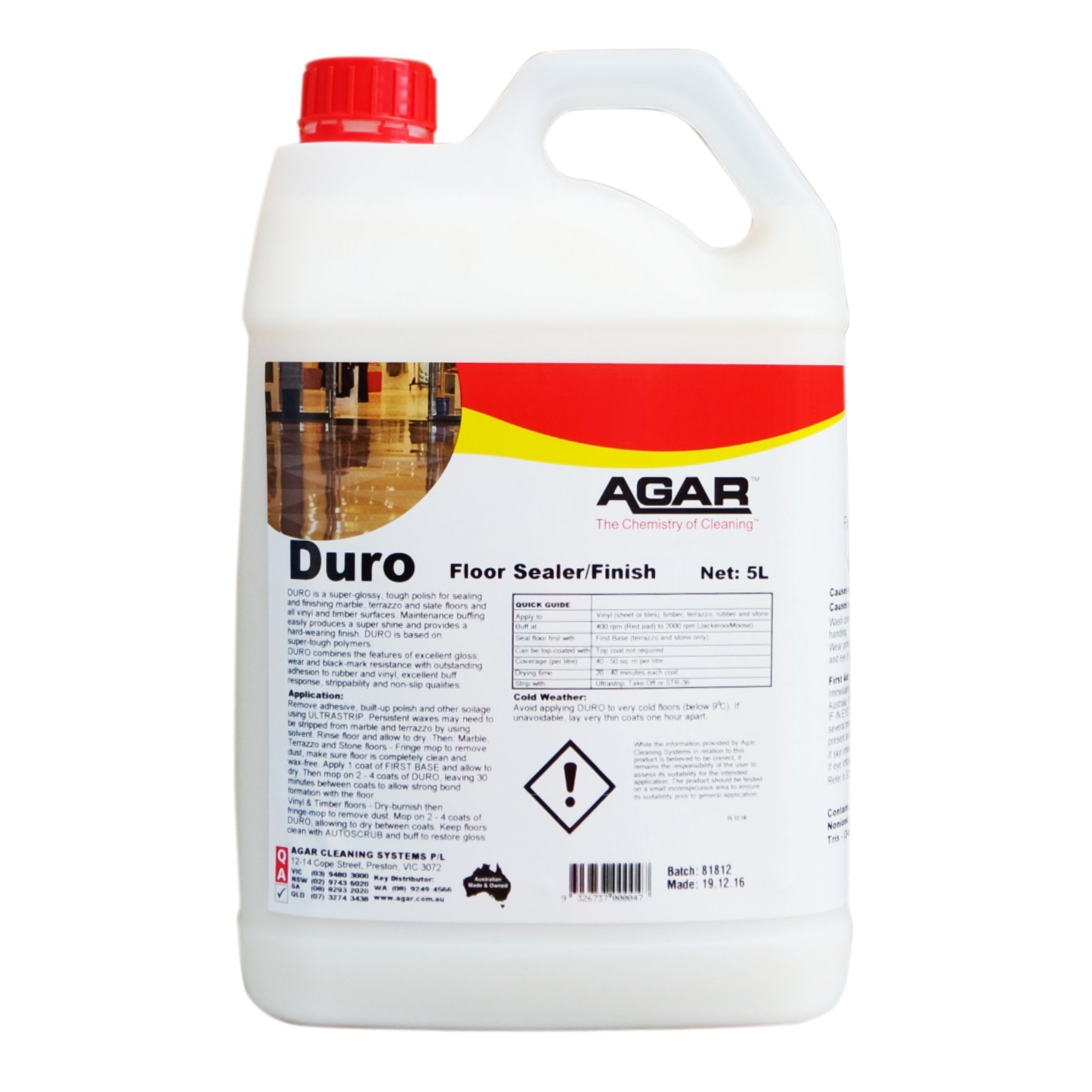 Agar Duro - Floor Sealer - 5Ltr