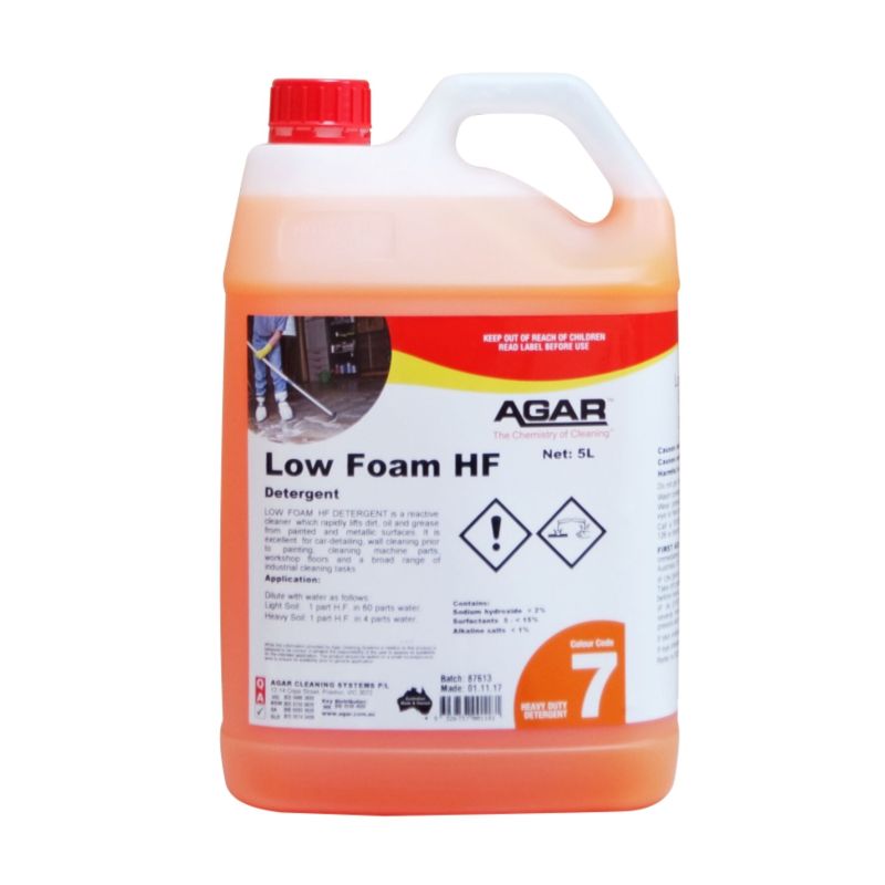 Agar Low Foam HF - Low Foam Detergent - 5Ltr