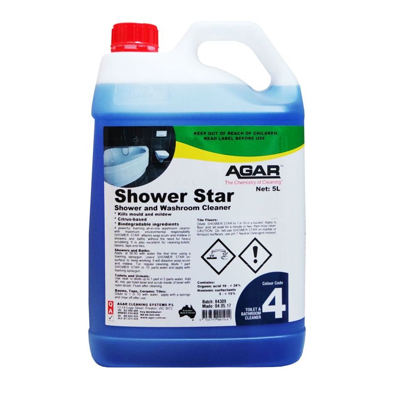 Agar Shower Star- Toilet and Bathroom Cleaner - 5Ltr