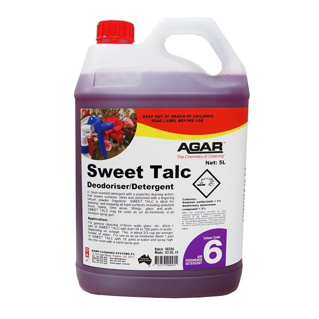 Agar Sweet Talc - Detergent - 5Ltr