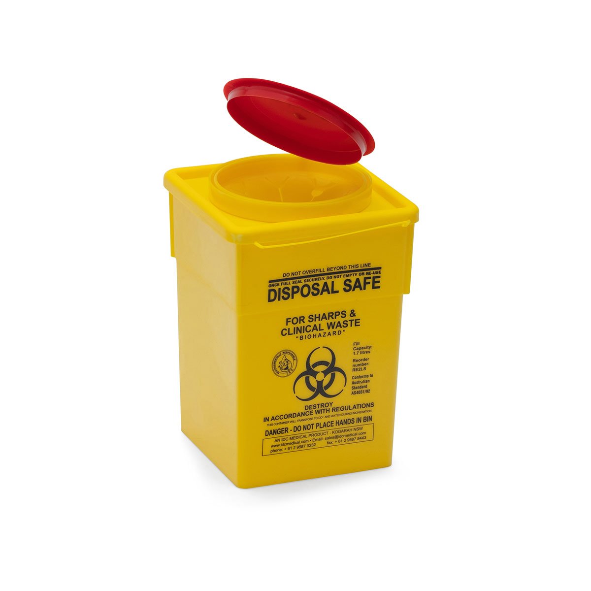 Sharps Container Yell 1.7Lt