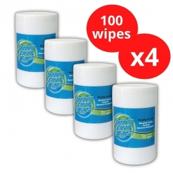 Whiteley Speedy Clean Wipes - Hospital Grade - 4 x100 wipes