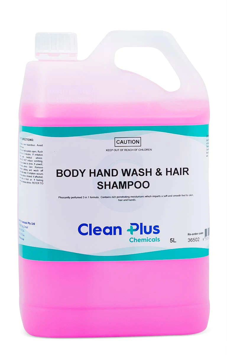 Clean Plus Body Wash - Hair Shampoo - 5L