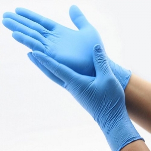 NITRILE Gloves Powder Free BLUE - LARGE 100 gloves per pack