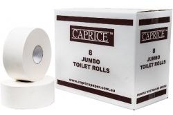 Caprice T/paper Jumbo 1Ply 500m/roll  8rolls/ctn