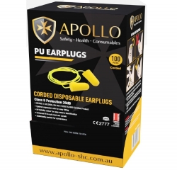 Apollo Corded Ear Plugs 200/box