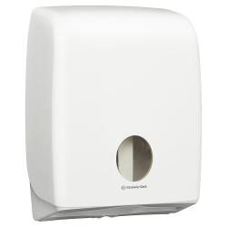 AQUARIUS Twin Interleaved Toilet Tissue Dispenser ABS plastic, lockable Compatib