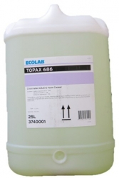 Ecolab Topax 686 - Chlorinated Alkaline Foam Cleaner - 15Ltr