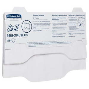 Scott® Toilet Seat Covers, White, 125shts/pack, 24packs/ctn