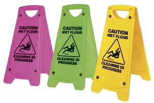 Oates A-Frame Safety Sign Non-Slip Yellow