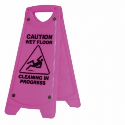 Oates A-Frame Safety Sign Wet Floor Pink