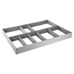 Oates Room Service Trolley Tray Divider Grey