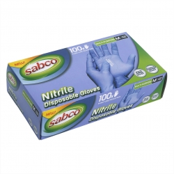 NITRILE Gloves Powder Free BLUE - MEDIUM 100 gloves per pack