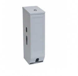 NAB Dispenser Metal White Toilet Roll - Triple