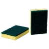 3M Green and Yellow Sponge- 15cmx10cm (50/Carton)