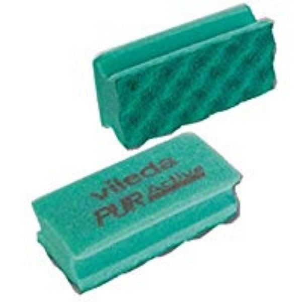 Vileda Purative Sponges 14x6cm GREEN- 10/pack - 10/ctn